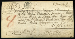 BÁRTFA 1774. Portós Levél Eperjesre Küldve Postakürtös "BARTFELDT" Bélyegzéssel! Az Egyik Legritkább Bélyegzés! (G: RR!) - ...-1850 Prephilately