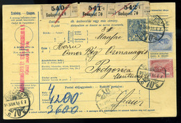 BUDAPEST 1913. Céges Csomagszállító Montenegróba Küldve - Usati