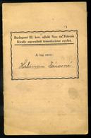 BUDAPEST 1924-47. Izraelita Temetkezési Egylet Füzet Több Mint 100 Illeték Bélyeggel  /  1924-47 Israelite Funeral Union - Covers & Documents