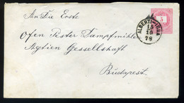 ALBERTIRSA 1878. Díjjegyes Boríték Szép Bélyegzéssel  /  1878 Stationery Cov. Nice Pmk - Usado