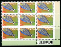 South Africa 2001-10 Flora & Fauna - Cartor Print - 10c Clown Surgeonfish - Block Of 9 MNH (SG 1269) - Ungebraucht