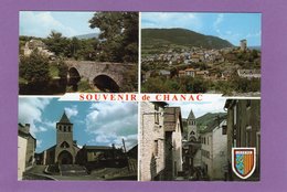 48 CHANAC Multivues Blason - Le Pont Sur Le Lot - Vue Générale - L'Eglise - Vieille Rue - Chanac