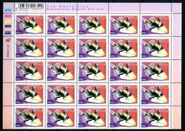 South Africa 2001-10 Flora & Fauna - Cartor Print - 40c Picasso Triggerfish - Half Sheet MNH (SG 1272) - Unused Stamps