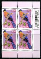 South Africa 2001-10 Flora & Fauna - Cartor Print - 20r Purple-crested Turaco - Block Of 4 MNH (SG 1294) - Nuovi