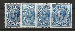 R03.G15/ SPAIN 1876, EDIFIL 184**, CATALOGO 40,00€, ALFONSO XII - Unused Stamps