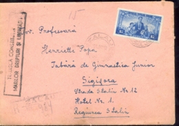 74269- CHILDRENS ARE THE FUTURE STAMP ON REGISTERED COVER, 1952, ROMANIA - Storia Postale