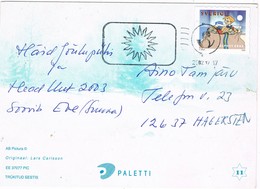 30600. Postal Navidad HAGERSTEN (Sverige) Suecia 2002 - Covers & Documents