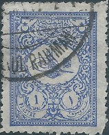 Turchia Turkey Ottomano Ottoman 1901 - 1Pia Blu Violet , Used- Value €15,00 - Gebraucht