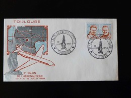 TOULOUSE  2 IEME SALON DE L'AERONAUTIQUE  -  1959  - - Commemorative Postmarks