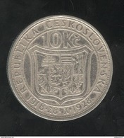 10 Korun Tchequoslovaquie 1928 - Czechoslovakia