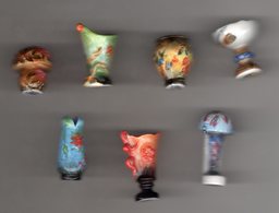 Série Quasi-complète 7/8fèves Brillantes LES VASES DE GALLET 2003 - Personnages