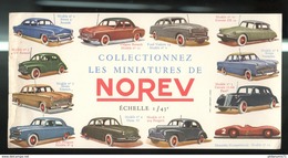 Buvard Norev - Collectionnez Les Miniatures De Norev Echelle 1/43ème - Etat Moyen - N