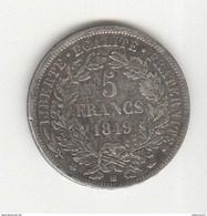 5 Francs Cérès France 1849 BB - TTB - Autres & Non Classés