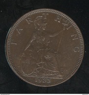 1 Farthing 1933 Georges V - TTB+ - B. 1 Farthing