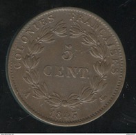 5 Centimes 1843 A Louis Philippe 1er Pour Les Colonies - SUP - Other & Unclassified