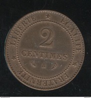 2 Centimes France 1897 A TTB+ - Andere & Zonder Classificatie