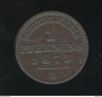 1 Pfennig Allemagne Prusse 1873 B - TTB - Monedas Pequeñas & Otras Subdivisiones