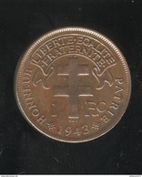 1 Franc Cameroun Français 1943 - Colonie Française - TTB+ - Otros & Sin Clasificación