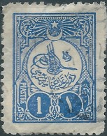 Turchia Turkey Ottomano Ottoman 1908 - 1 Pia Oltremare, Used, Value € 15.00 - Usati