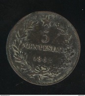 5 Centesimi Italie 1862 - TTB+ - 1861-1878 : Víctor Emmanuel II