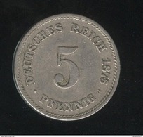 5 Pfennig Allemagne / Germany 1875 C - TTB+ - 5 Pfennig