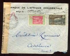 Cameroun - Enveloppe Commerciale De Douala Pour Casablanca En 1944 Avec Contrôle Postal - N228 - Cartas & Documentos