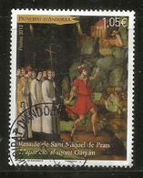 "L'Apparition" Retable De L'église De Sant Miquel De Prats. Un Timbre Oblitéré, 1 ère Qualité - Used Stamps