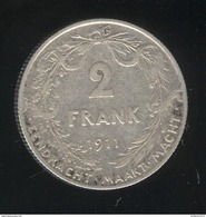 2 Francs Belgique / Belgium 1911 TTB+ - 2 Franchi
