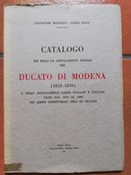 LIBRERIA FILATELICA: CATALOGO BOLLI E ANNULLAMENTI DUCATO MODENA MORRONE - ROSSI - Oblitérations