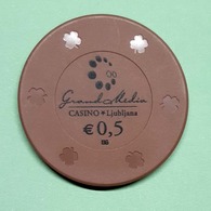 TOKEN JETON SLOVENIA  ( Casino Ljubljana 0,5 Eur) - Casino