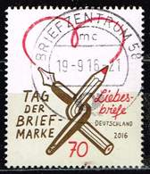 Bund 2016, Michel# 3259 O Tag Der Briefmarke - Usati