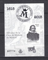 Nº 124 PRUEBA DE LUJO DE EFEMERIDES 2015 - 400 AÑOS DE LA CASA DE LA MONEDA DE MADRID EN SU FUNDA ORIGINAL - Prove & Ristampe