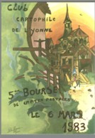 CPM 89 - Auxerre ? - 5ème Bourse De Cartes Postales - 1983 - Dessin De Alain Briffaux - Auxerre