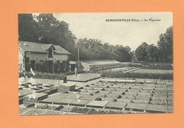 CPA Abîmée  -  Ermenonville  - (Oise) - Le Fleuriste - Ermenonville