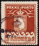 1930. 3 Kr. Brown. Thiele. Perf. 11 ½. GRØNLANDS STYRELSE. (Michel 12A) - JF306946 - Paketmarken