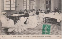 75 - PARIS - HOPITAL ST ANTOINE - ATELIER DE RACOMMODAGE ET DE REPASSAGE - Salud, Hospitales
