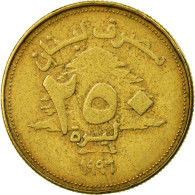 Monnaie, Lebanon, 250 Livres, 1996, TTB, Aluminum-Bronze, KM:36 - Líbano
