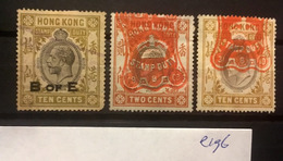 E196 Hong Kong Collection - Sellos Fiscal-postal