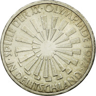 Monnaie, République Fédérale Allemande, 10 Mark, 1972, Hamburg, TTB, Argent - Otros & Sin Clasificación