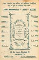 231118B - 13 MARSEILLE - Carte Publicitaire COMPTOIR DES SUPERPHOSPHATES DU SUD OUEST 26 Rue Edouard Delanglade - Old Professions