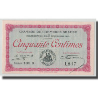 France, Lure, 50 Centimes, 1915, NEUF, Pirot:76-1 - Chambre De Commerce