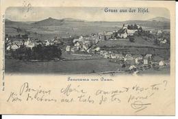 GRUSS AUS DER EIFEL  PANORAMA VON DAUN      ECRITE 1898 - Daun