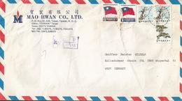 Taïwan - Lettre Recommandée (format 245 X 135) De Taïpei Pour Wuppertal (Allemagne) 1981 ? - Lettres & Documents