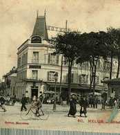 77...SEINE ET MARNE....MELUN ...HOTEL DE LA GARE ET TRAMWAY DE BARBIZON - Melun