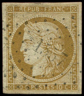 EMISSION DE 1849 - 1    10c. Bistre-jaune, Obl. PC 1557, TB - 1849-1850 Ceres