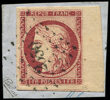 EMISSION DE 1849 - 6     1f. Carmin, Bdf, Obl. PC 2650 S. Fragt, TTB/Superbe. C - 1849-1850 Cérès