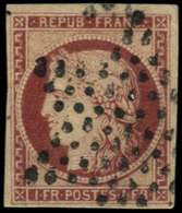 EMISSION DE 1849 - 6b    1f. Carmin FONCE, Oblitéré ETOILE, TB. Br - 1849-1850 Ceres