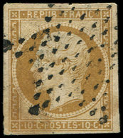 PRESIDENCE - 9    10c. Bistre-jaune, Oblitéré ETOILE, TB - 1852 Louis-Napoléon