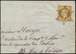 Let PRESIDENCE - 9    10c. Bistre-jaune, Obl. ETOILE S. DL 8/53, TB, Cote Détaché - 1852 Louis-Napoleon