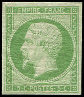 ** EMPIRE NON DENTELE - 12a   5c. Vert-jaune, Fraîcheur Postale, TTB. Br - 1853-1860 Napoléon III